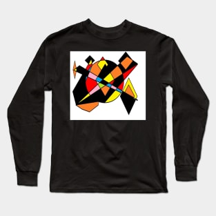 Geometric multicolor Long Sleeve T-Shirt